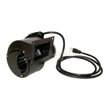 J & D Manufacturing J&D Shaded Pole Blower, Square Opening, with Damper Door and Cord, 148 CFM, 115V VBM148A-PC